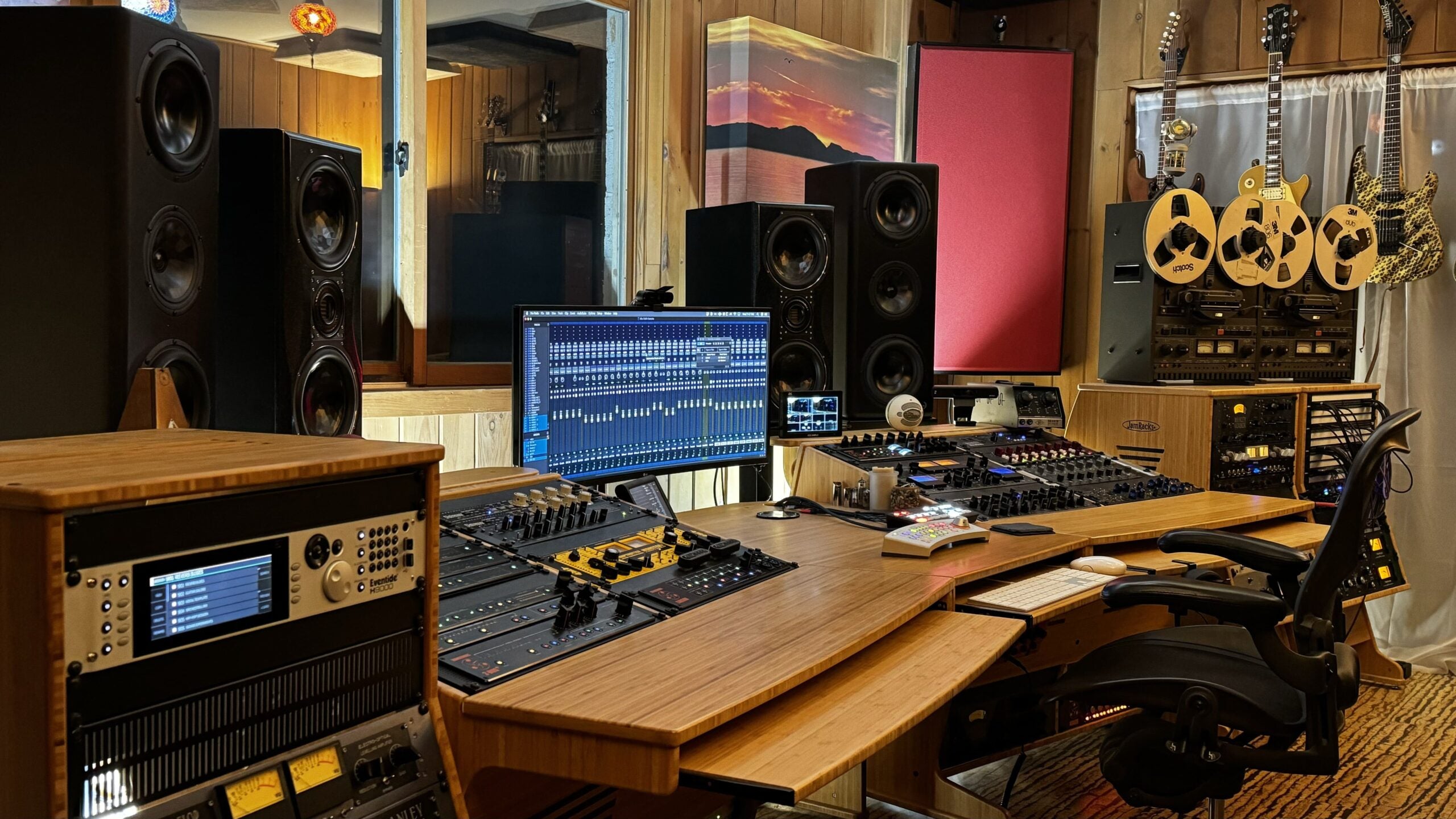 JamRacks handcrafted bamboo studio furniture